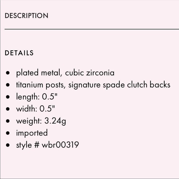 Kate Spade first bloom stud earrings pink multi - Picture 8 of 10